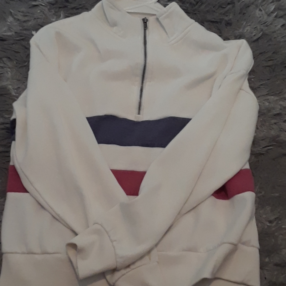 Quarter zip pull over sweatshirt